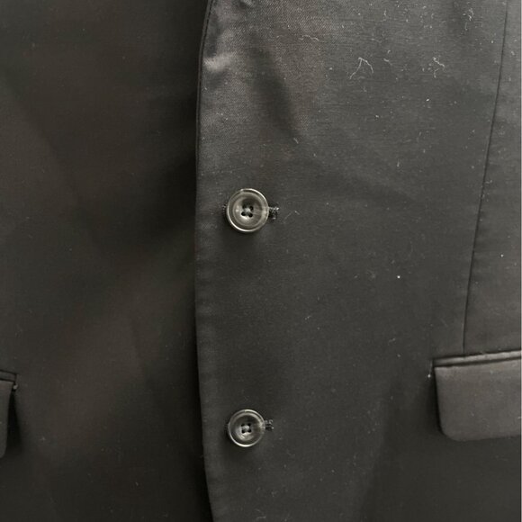 Michael Kors Mens Black Two-Button Suit Jacket With Notch Lapel Size 48R - Picture 6 of 11